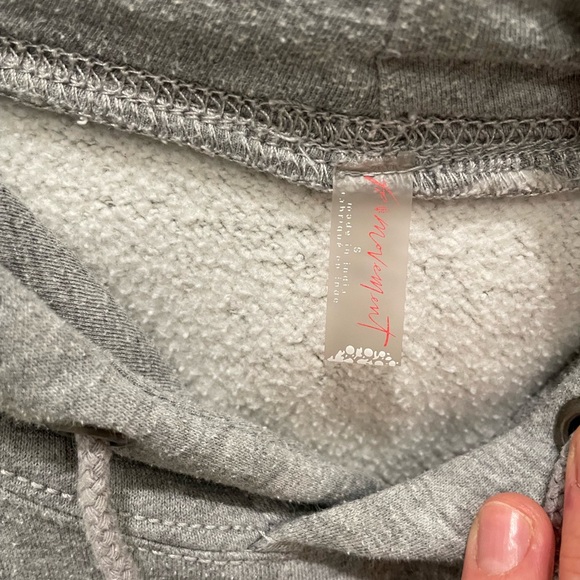 FREE PEOPLE Gray Women's Hoodie - Picture 2 of 4